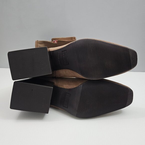 Blondo Tenor Tall Knee High Boot Womens 11 Tan Suede Waterproof Block Heel NEW - Picture 12 of 14